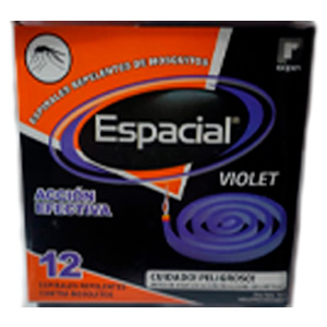 Espiral violeta x 12 un.